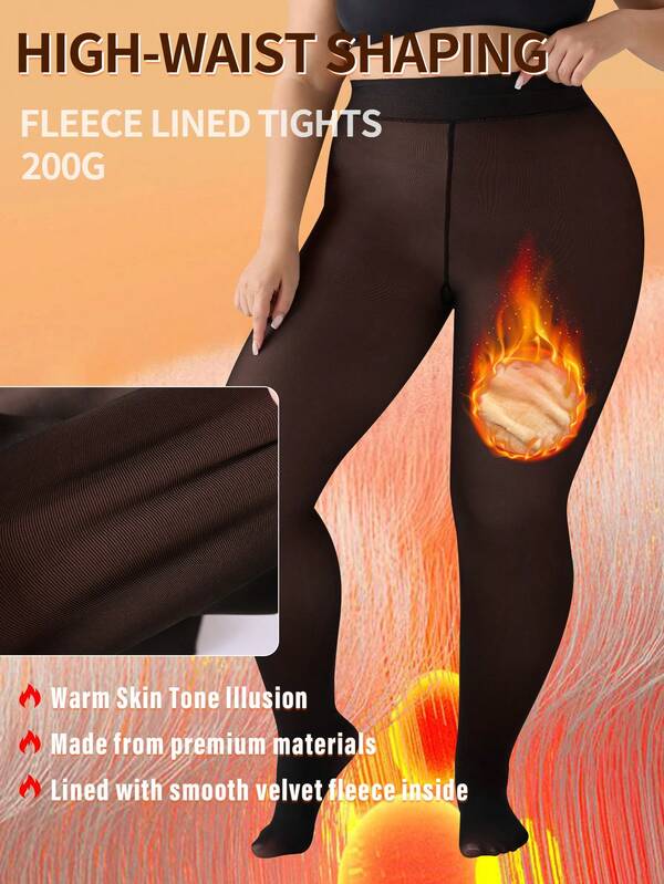 1 pièce pantalon thermique une-pièce grande taille pour femmes, taille haute et doublé de molleton. Disponible en couleurs élégantes, convient à diverses combinaisons vestimentaires. Peut être porté comme couche de base ou couche extérieure. Adapté aux températures froides, pour des occasions décontractées et habillées. Indispensable pour garder la chaleur en automne et en hiver.