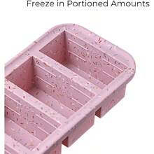 1 Cup Silicone Freezer Tray With Lids, Storing Broth, Leftovers, Rice, Sauce And More, Silicone Soup Freezer Molds Meal Prepping - Blueberry - 2 - Pack - Sprinkels 版 + 2 件裝 - 查看 3