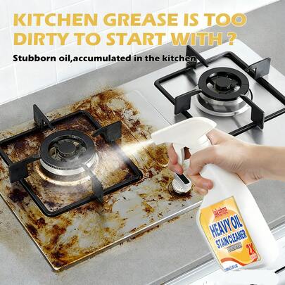 Kitchen Degreasing Cleaning Spray Heavy Duty Oil Cleaner Hood Stove Kitchen Utensils Degreasing And Cleaning
