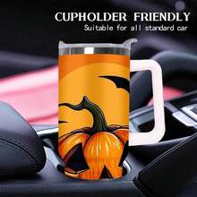 1 Pcs 40oz 304 Stainless Steel Insulation Water Bottle With Straw Car Cup - Keeps Cold For 12 Hours & Hot For 6 Hours - Suitable For Everyday Use - Perfect Gift For Birthday, Party, Family & Halloween