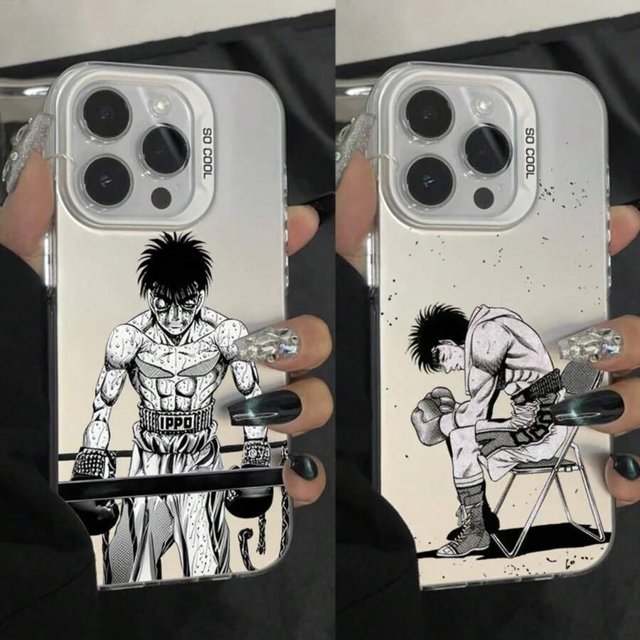 Custodia per telefono compatibile con I-Ippo Makunouchi, adatta per modelli 16, 15, 14, 13, 12, 11, Pro, Max, Plus, Mini, XS, antiurto, in grigio argento opaco, custodia rigida compatibile con modelli 17, 17 Pro, 17 Pro Max - Z1 - Visualizzare 1