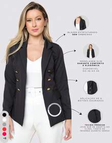 Women Blazers - Negro - Ver 7