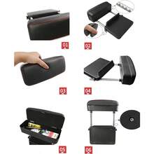 Car Console Armrest Box Arm Rest Height Adjustable Comfort Elbow Pad Universal Beige - Beige - View 8