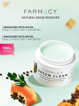 Farmacy Eliminador de imagen natural 50 ml, extracto de semilla de moringa, ingredientes botánicos, limpieza profunda, eliminación de maquillaje y cuidado de la piel, K-Beauty, maquillaje coreano, 50 ml/1.69 fl.Oz.