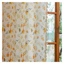Floral Curtains 84 Inch Length, 2 Panels Semi Sheer Tassel Drapes For Bedroom, Boho Window Treatments Rod Pocket Living Room Curtains, Aesthetic Farmhouse Decor - 多色181 - 查看 3