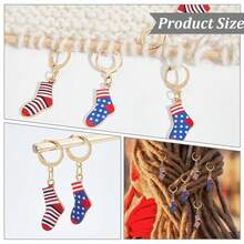 NBEADS 12 Pcs Socks Stitch Markers, Enamel Alloy Crochet Stitch Marker Charms Removable Locking Stitch Marker For Knitting Weaving Sewing Accessories Quilting Handmade Jewelry{"Color_name":"Socks"} - 襪子 - 查看 5