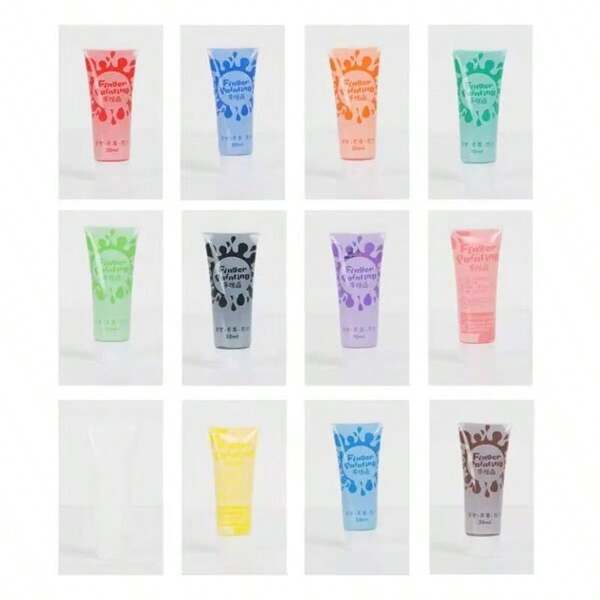 Set de 6 piezas/12 piezas de pintura de dedos lavable, tubos de pintura de dedos convenientes y portátiles para dibujo artístico, graffiti, regalos, manualidades, proyectos de bricolaje