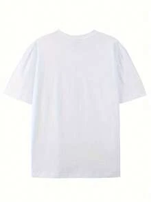 Comfortable Pure Cotton Men's Casual T-Shirt, Made In Japan, Featuring A Unique GTR-Themed Print Design. Durable, Skin-Friendly, And Suitable For Everyday Wear, Sports, Outdoor Activities, Parties, And Many Other Occasions. - 白色 - 查看 2
