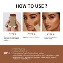 lakerain 1pc 18g Moisturizing Contouring Stick Foundation Highlighter Concealer Cream, Natural Finish, Brightens Complexion, Defines Contours, Smooth & Nourishing, Versatile For Daily, Parties, Holidays, Stage Makeup - Nhiều màu - Xem 10