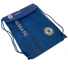 Chelsea FC Striped Drawstring Bag (Blue) - 100% Polyester - (SG18840) - Blue - View 3