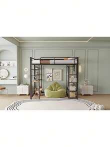 Kids Bed Frames, Headboards & Footboards - Black + Metal + 90cm*200cm - View 5