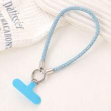 Cordón personalizado para teléfono móvil - Elegante y lujoso estilo a cuadros con cristales, atractivo y exclusivo accesorio universal de estilo corto para teléfono, correa de muñeca de nicho, cadena anti-pérdida para teléfono, pequeño regalo - Multicolor - Ver 7