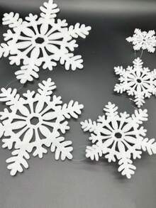 1Pack Foam Simulation Snowflakes, Family Party Hanging Decorations For Christmas Tree & Window, Perfect Christmas Gifts