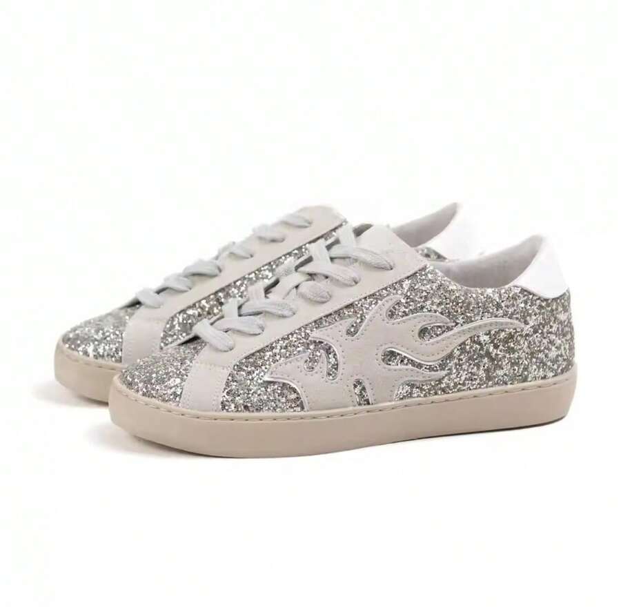 Women Casual Shoes - 灰色 - 查看 1