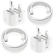 20W USB-C 英国插头快速充电器和 1M USB-C 转 USB-C 线缆，兼容 17/17 Pro/17 Pro Max/16/15， - 英規插(220-240V) - 查看 15