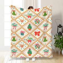 1 Pc Yellow Flower Christmas Gift, Suitable For Both Boys And Girls. A Versatile Blanket Perfect For Everyone-Ultra Soft And Comfortable Flannel, Ideal For All Seasons. Great For Bedrooms, Living Rooms, Sofas, Offices, Travel, Camping, Napping, Air-Conditioned Spaces. Modern Style Office Home Decor Holiday Gift. Eid Al-Adha/Mother's Day - Multicolor - View 8