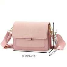 Nuova Borsa da Donna Borsa per Mamma Versatile con Tracolla Larga Piccola Borsa Quadrata alla Moda Borsa a Tracolla Singola Tipo di Borsa Regalo di Ringraziamento