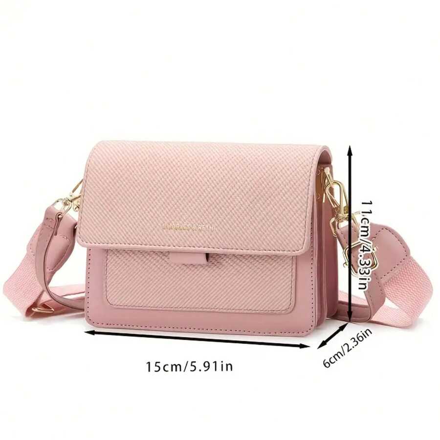 Nuova Borsa da Donna Borsa per Mamma Versatile con Tracolla Larga Piccola Borsa Quadrata alla Moda Borsa a Tracolla Singola Tipo di Borsa Regalo di Ringraziamento