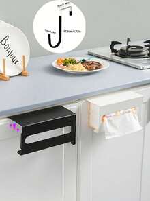 Stainless Steel Kitchen Paper Towel Holder - No Drilling Required Adhesive Installation, Space Saving, Suitable For Cabinets And Drawers, Rust-Resistant Powder Coated Design, Easy Paper Towel Dispensing, Suitable For Home And Office, Kitchen Organization, Sleek And Stylish Appearance, Smooth Surface.