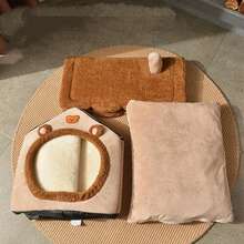 1 件宠物屋，宠物窝，独特的小别墅宠物屋，适合所有季节，全封闭式宠物窝，防滑底部，适合猫、狗、兔子、松鼠和其他宠物，也适合户外、庭院、家庭、房间、礼物、圣诞节 - 1pcs-折疊寵物屋 - 查看 6