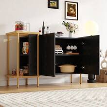 Buffets & Sideboards - Black + Particle Board - View 6