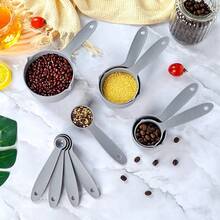 1 Set Of 10,Measuring Cups & Spoons Set,Kitchen Aid Measuring Cups And Spoons,Stackable Cups And Spoons,Kitchen Gadgets For Cooking & Baking