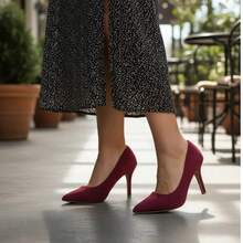 Women Heeled Sandals - Màu Đỏ Sâu - Xem 2