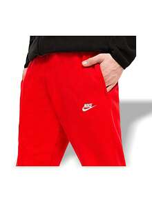 Quần chạy bộ Nike NSW Club Fleece dành cho nam, tập gym, chạy bộ, dạo phố, du lịch, tập luyện hàng ngày, lớp lót lông cừu nhẹ, độ đàn hồi tốt, ôm vừa vặn, thân thiện với da, chống xù lông, dễ giặt, màu đỏ BV2671-657 - màu đỏ - Xem 5
