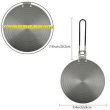 ABKOK Aluminum Thawing Plate, Heat Conductive, Prevents Pot Bottom Burning, Dual-Use For Heating And Thawing, Suitable For Gas Stove Only