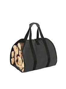 Waterproof Firewood Bag With Handle - Durable Wood Storage Tote Bag, Tear-Resistant Firewood Transport Bag For Indoor Fireplaces, Outdoor Camping, Hiking, Gardening, Picnics, Rv Travel And Patio Use, Perfect For Storing And Transporting Logs, Firewood Bundles And Firelighters