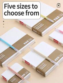 1pc Mini Sketchbook, Blank Notebook For Drawing, Painting, Sketching, Suitable For Watercolor, Acrylic, Marker - Beige Drawing Book - View 8