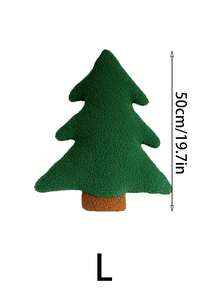 圣诞树抱枕，圣诞松树造型填充抱枕，可爱圣诞树造型毛绒抱枕，冬季圣诞装饰，适用于派对、家居、沙发靠垫、床饰、圣诞礼物、家居装饰、圣诞装饰、房间装饰、圣诞装饰