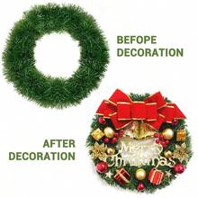 1 pièce Guirlande de sapin artificielle de 10 m pour décoration de Noël, verdure douce sans éclairage, convient pour décoration intérieure et extérieure, escalier, cheminée, jardin, fête de vacances, mariage, rampe, fenêtre, décoration de la maison