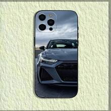 Funda de Teléfono Coche Deportivo A-Audis-R-S compatible con  16,15,14,13,12,11,Pro,X,XS,Max,XR,Plus,Mini Funda Negra Suave, Funda compatible con  17,  17 Pro,  17 Pro Max - z7 - Ver 11