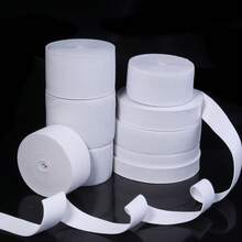 5/10 Yards/Roll White Super Soft & Durable Elastic Band, Medium Thick 8-Ply Woven Elastic Tape - Stretchy Knitted Waistband, Suitable For DIY Crafts And Sewing Projects, Elastic Waist Belt DIY Material, Clothing Accessories, Pants/Skirt Waistband, Multiple Sizes Available - White - View 6
