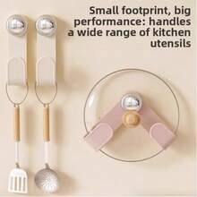 1 Pack Of Suction Cup, Rotating Pot Lid Rack, Wall-Mounted, Punch-Free Household Multifunctional Kitchen Wall Rack, Storage Cutting Board Holder, Cutting Board Rack