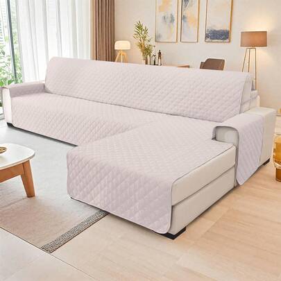 YSTYLE A 100% Waterproof 2/3/4 Seater Sofa Cover With Peninsula, Universal Reversible Corner Sofa Cover