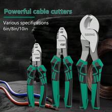 1把电缆剪钳，又称电线剪钳、电缆剪、剥线钳，6英寸、8英寸、10英寸可选，工业级，大开口，可压接，电缆剪钳、电线剪钳、剥线钳，锋利刀刃，高硬度，电工专用钳子工具