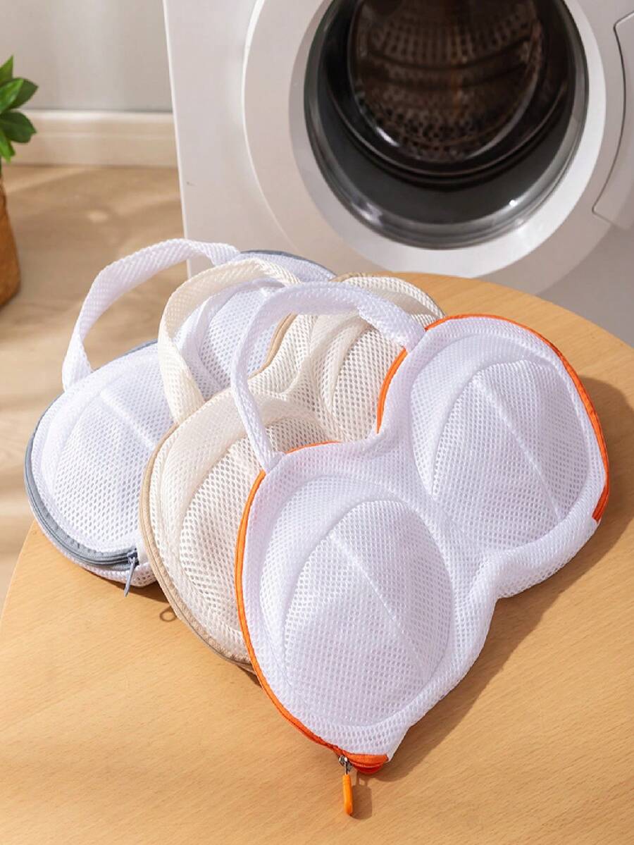 Bra Washing Bag, Fine Mesh Underwear Bag For Bras & Underwear Washing – Simple, Convenient & Practical - 白色 - 查看 1
