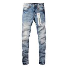 American Streetwear Men Plus Size Straight Leg Jeans Thanksgiving Day Christmas Blue Stretch Slim Fit Denim Pants For Big And Tall