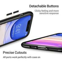 Custodia in silicone compatibile con 13, 12, Mini, 11, Pro, XS Max, XR, X, 8, 7, 6S, 6, 5S, SE, con motivo Torre Eiffel di Parigi, colore nero - Compatibile con 17, 17 Pro, 17 Pro Max - A26Hblk01 - Visualizzare 7