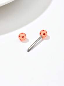 Piercing de língua em forma de estrela luminosa de 5 pontas, 2025, que brilha na luz solar e na iluminação, presente de outono/inverno, design 3D exclusivo, adequado para mulheres e meninas para uso diário e em festivais, várias opções de cores