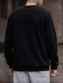 Marvel 1pc Men's Printed Crew Neck Long Sleeve Top