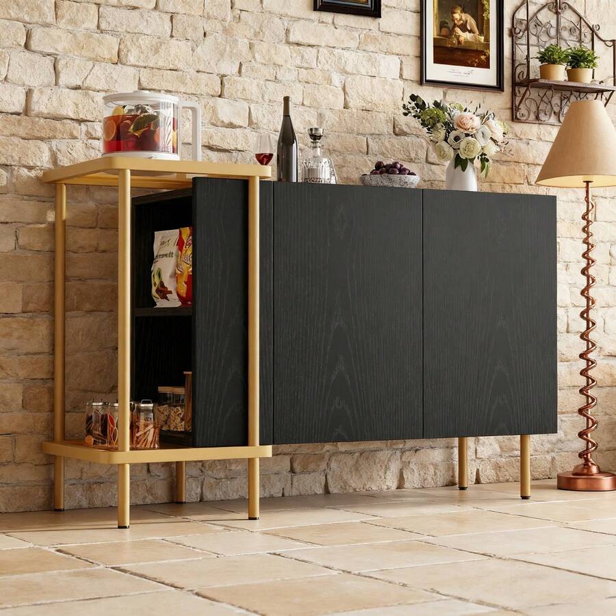 Buffets & Sideboards - Black + Particle Board - View 1