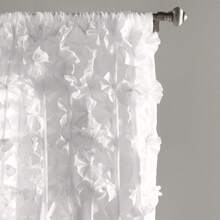 Decor Cortina Riley color marfil, 213 x 132 cm - Blanco - Ver 2