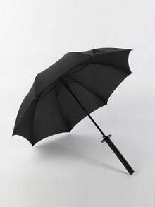 1pc High-Quality Fashion Samurai Sword/Katana Style Umbrella, Rainproof, UV-Blocking, Manual Open, 8-16-24 Ribs, Durable Fiberglass Frame, Warrior Style Auto Open, Long Handle, Sturdy Steel Frame