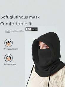 Unisex Warm Windproof Winter Hat, Outdoor Fleece Hat, Windproof Balaclava, Suitable For Mountain Biking, Motorcycle Face Mask Hat, All-In-One Scarf Hat - Perfect Outdoor Halloween Gift - Multicolor - View 7