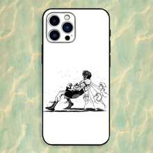 Funda de teléfono de boxeo H-Hajime No Ippo compatible con iPhone 16, 15, 14, 13, 12, 11 Plus, Pro Max, XS, X, XR, SE, Mini, 8, 7, de silicona suave en color negro - compatible con los modelos 17, 17 Pro y 17 Pro Max - Z5 - Ver 8