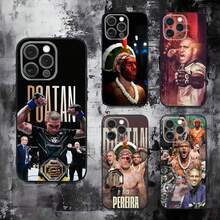 Coque de téléphone compatible avec Alex Pereira, kickboxeur brésilien, pour les modèles 16, 15, 14, 13, 12, 11, Pro, Max, Plus, X, XS, SE, E, Mini. Étui en silicone souple noir. Coque compatible avec les modèles 17 Pro, 17 Pro Max, 17. - Z8 - Voir 1