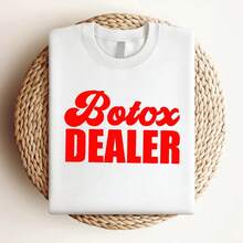 180g pure Cotton  Dealer T Shirt Esthetician Beautician gifts Dermatologist Top For Everyday Wear streetwear Comfortable Soft Versatile fashion T-Shirt For Women Casual graphic women designer clothes Summer Breathable Slightly Stretched Casual - Blanco - Ver 4